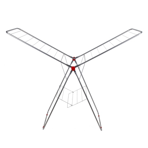 Uscator rufe metalic Zilan, 16 m, pliabil, argintiu, 110x57x5 cm, ZLN7757