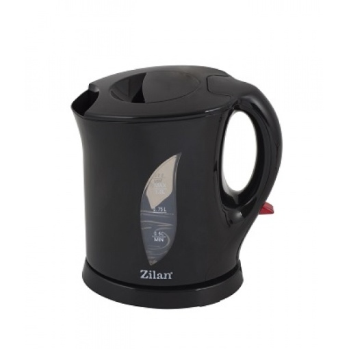 Cana fierbator Zilan, 1 l, 1650W, plastic, negru, detasabila, inox, ZLN8490