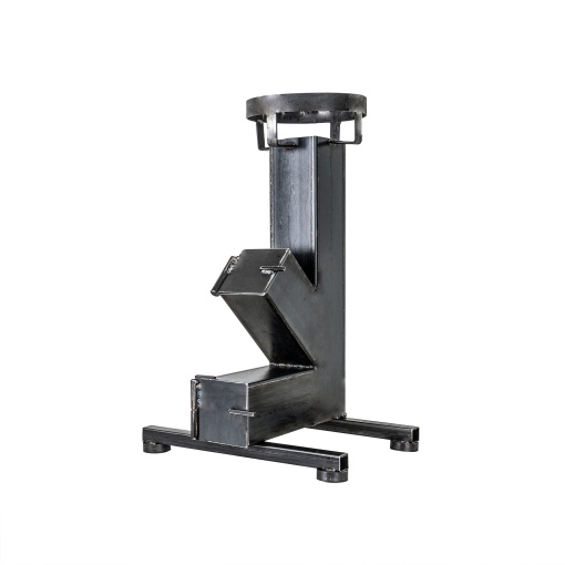Cazan combustibil solid Zilan 10kW, 30x30 cm, 61 cm inaltime, negru, pentru lemn, peleti, carbune, brichete, EXT7593