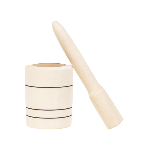 Mojar Zilan, din lemn de fag, diametru 7 cm, inaltime 8.5 cm, pentru usturoi, 1077_1