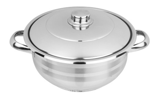 Oala inox Zilan cu capac, diametru 22 cm, inaltime 26 cm, capacitate 4 l, fund in trei straturi, compatibila masina de spalat vase, ZLN7246