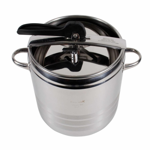 Oala inteligenta sub presiune Zilan, inox, capac 14L, maner ergonomic, 3 straturi baza, compatibila inductie, 36x36x36 cm, ZLN6232