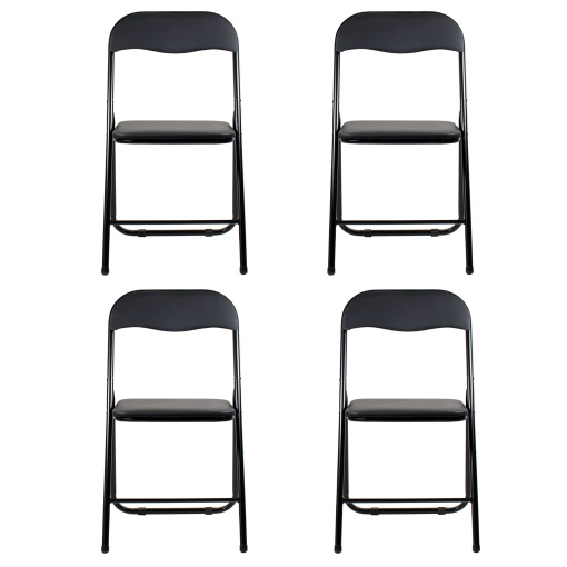 Pachet 4 scaune pliante Zilan, utilizare bucatarie sau living, suport greutate 100kg, nu ocupa spatiu, lungime 45cm, latime 40cm, inaltime 80cm, DSY1115_4S