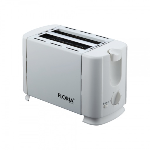 Prajitor de paine Zilan, 700W, 2 felii, 7 trepte de prajire, inox, alb, 12x12x16 cm, ZLN2137