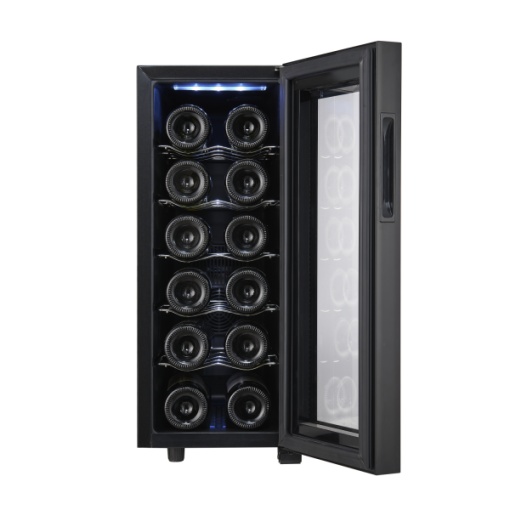Racitor vinuri Zilan, capacitate 33L, energie A, silentios, reglare temperatura 12-18°C, dimensiuni 255x510x610 mm, ZLN4681