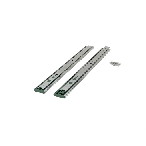 Set 2 glisiere cu bile Zilan, lungime 450mm, latime 45mm, argintiu, 30x3.5x4 cm, 1kg, PK-L-P2O-H45-450