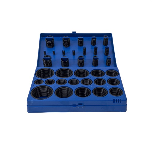 Set 419 garnituri din cauciuc Z-TOOLS, rezistenta la uleiuri, acizi, temepratura -50-125°C, cutie plastic 25x15x5 cm, 2kg, HT8G507