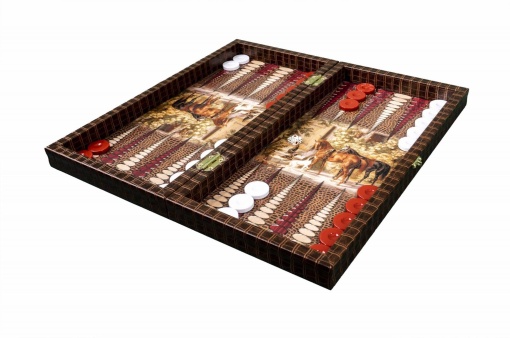 Tabla de table Z-tools, lemn abanos, pliabila, multicolor, 50x50 cm, 30x8 cm, ZTS5512-1