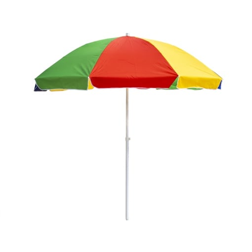Umbrela de soare Zilan multicolora, 240 cm diametru, 220 cm inaltime, stalp 33 mm, poliester, ajustabila, pliabila, CC9845
