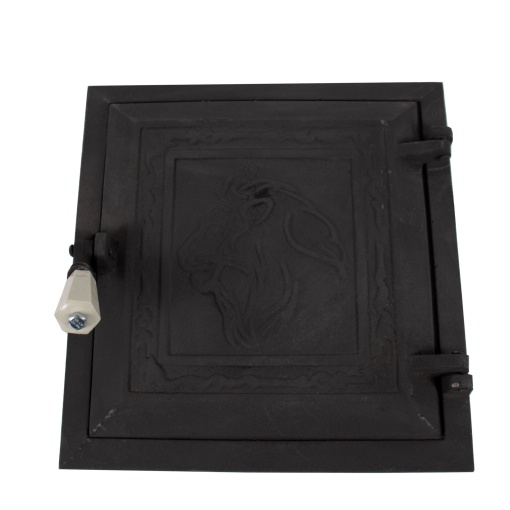 Usa soba Zilan, fara cenusar, fonta, negru, 270x255 mm, ZLN8891