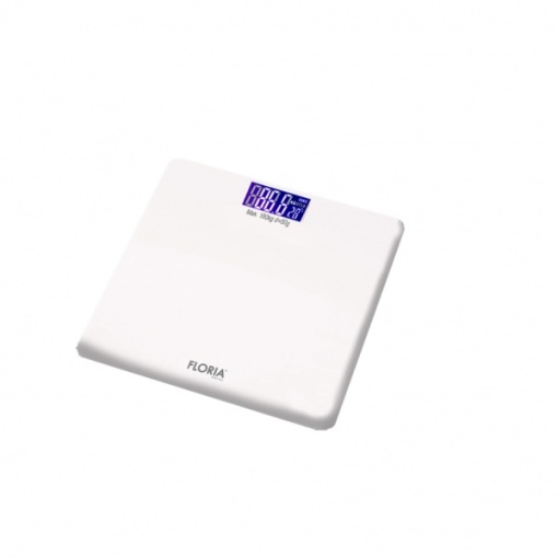 Cantar electronic persoane Zilan, sticla, alb, afisaj LED, precizie 50g, max 180kg, 2xAAA, ZLN1988