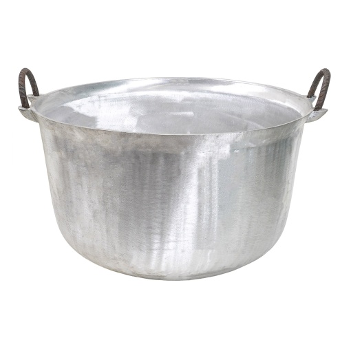 Ceaun tuci aluminiu alimentar Zilan, capacitate 60L, fund rotund, cu manere, 60x60x30 cm, EXT10304_1