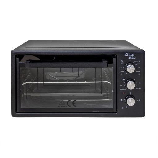 Cuptor electric Zilan, 1500W, capacitate 45L, temperatură maximă 300°C, timer 90 min, dimensiuni 59x43x32 cm, 2 tăvi incluse, ZLN3130