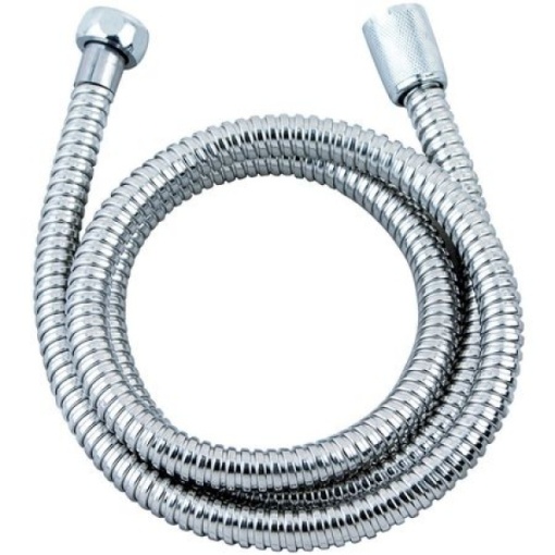 Furtun dus Zilan 2m, diametru 14mm, inox, cromat, argintiu, ZLN8113
