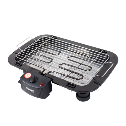 Gratar electric Zilan, 2000W, 47x35x9 cm, metal, negru, termostat ajustabil, ZLN2867