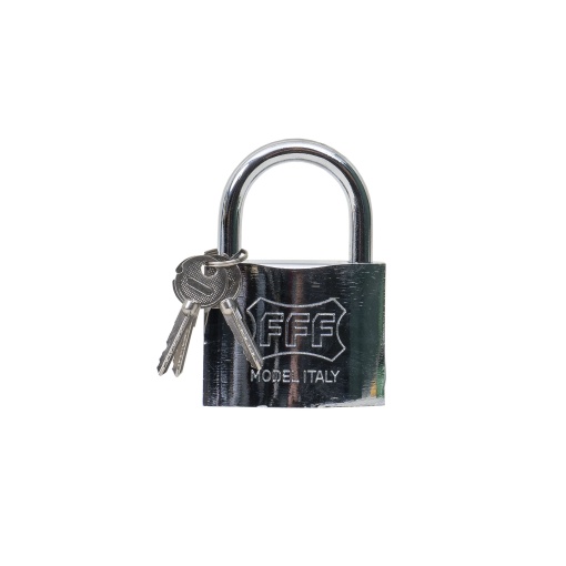 Lacat crom Zilan 75mm, 13x13x3 cm, 1kg, 3 chei in cruce, ZLN1762