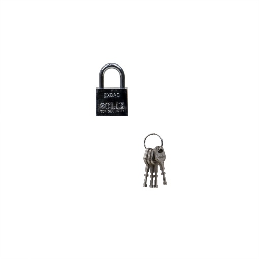 Lacat patrat cromat Zilan, 30mm, 7x12x3 cm, 1kg, cu 3 chei, ZLN1694