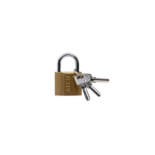 Lacat Zilan auriu cu 3 chei, dimensiuni 5x4x3 cm, greutate 1kg, 4621