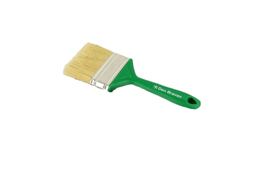 Pensula vopsit Den Braven, 80mm, par natural, suport plastic verde, lungime fire 45mm, 80cm, DDB80P