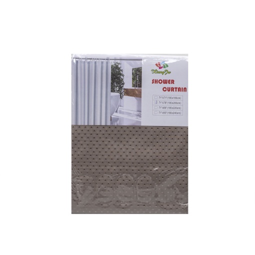 Perdea dus Zilan, poliester, 180x200 cm, maro, 12 carligi, CC9833_6