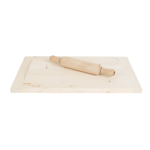 Planseta lemn Zilan pentru modelat aluatul, 30x41cm, sucitor 30cm, EXT9869