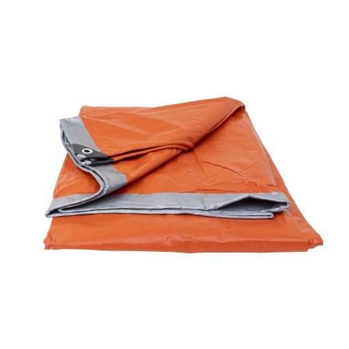Prelata impermeabila Z-TOOLS, 4x4m, 130gr/mp, rezistenta UV si la apa, argintie, cod ZTS8101