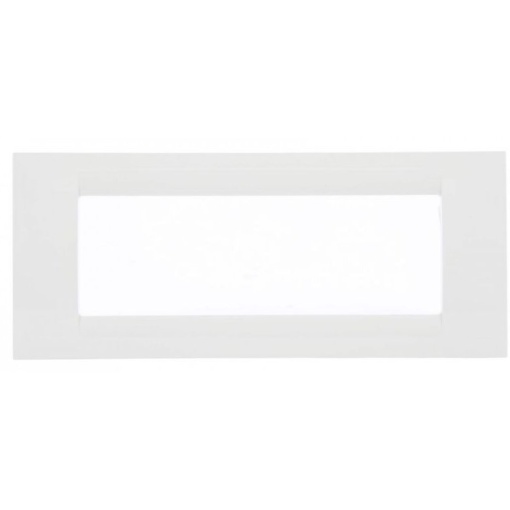 Rama ornament 6 module Gewiss, material plastic, alb, 19cm x 8cm x 1.5cm, EXT10617