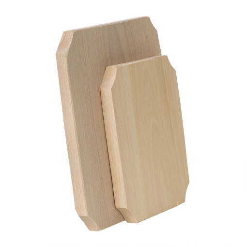 Set 2 tocatoare dreptunghiulare Zilan din lemn de fag, 25x20.5x2 cm + 20x15.5x2 cm, bej, EXT6068
