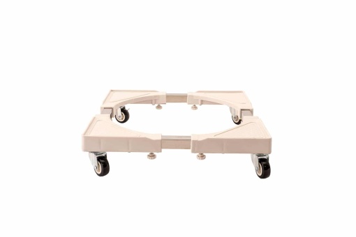 Suport cu roti Zilan, ajustabil, pentru electrocasnice, metal + plastic, 10.5 cm inaltime, 44.5 cm latime, 44.5 cm lungime, ZTS5396