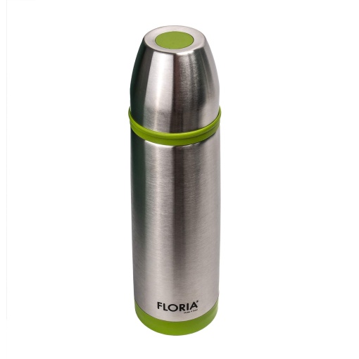 Termos Floria, inox, capacitate 0.8L, buton antiscurgere, 30x8.5 cm, ZLN1815