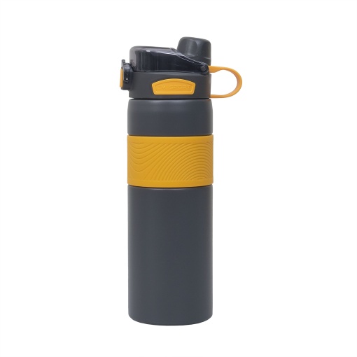 Termos Zilan 2 in 1 cu interior inox, 800ml, portocaliu, 27cm inaltime, 8cm diametru, ZTS8444_2