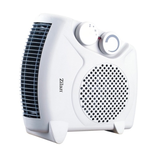 Aeroterma de podea Zilan, 2000W, 2 setari incalzire, suflu rece, termostat reglabil, siguranta termica, dimensiuni 23x12x24 cm, ZLN5534