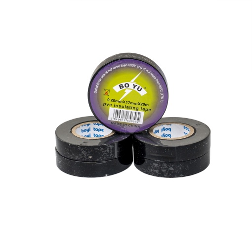 Banda izolatoare Z-TOOLS, set 5 bucati, 20m, 0.2mm x 1.7mm, negru, ZTS8267N_5