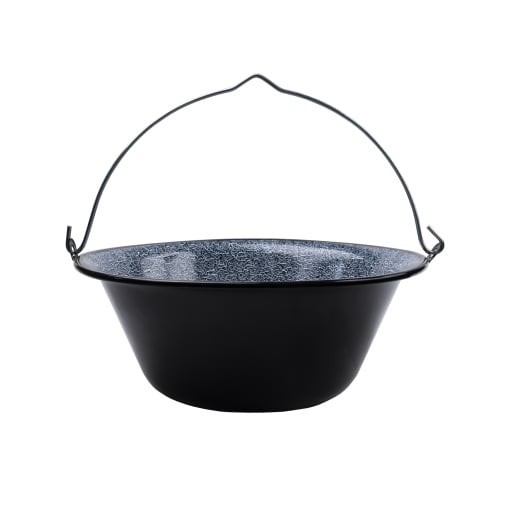 Ceaun Zilan, 20L, emailat, negru, diametru 47 cm, fara capac, EXT5531