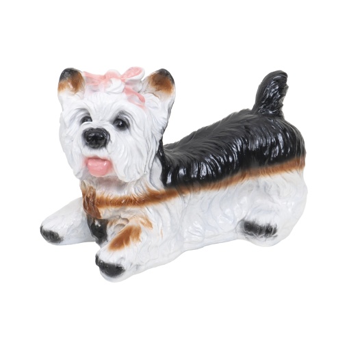 Decoratiune gradina Zilan, catel ceramic, 33x17x24 cm, 2kg, EXT10389