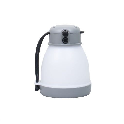 Felinar Zilan cu 5 moduri de intensitate a luminii, putere 10W, gri, diametru 12.5cm, inaltime 17cm, incarcare USB, ZTS8218