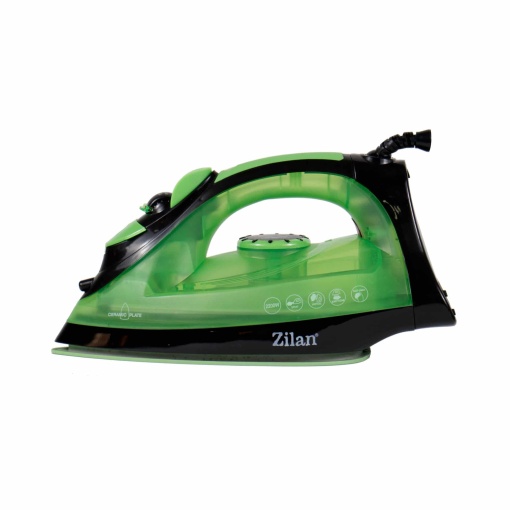 Fier de calcat Zilan, talpa ceramica, 2200W, abur de mare putere, 1.6m cablu, 100ml recipient apa, 25x12x16 cm, ZLN2188