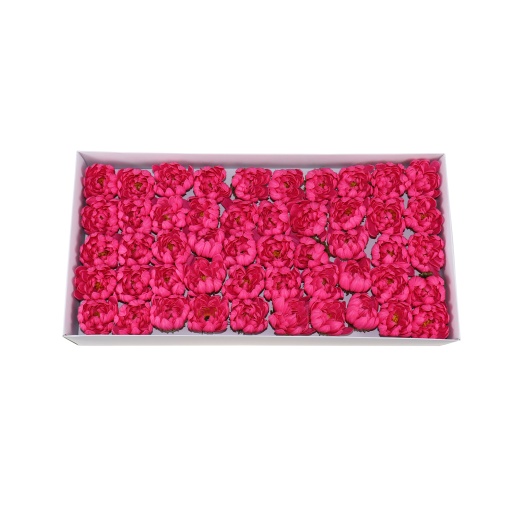 Flori nuferi sapun love, 50 buc/set, parfumate, 7 cm, cutie dreptunghiulara, CD4083-Roz