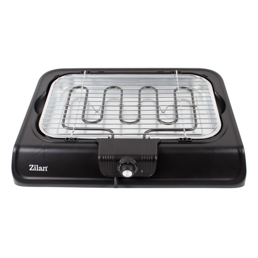 Gratar electric Zilan, 2000W, suprafata gatire 43x26 cm, inaltime ajustabila, negru, 50x36x8 cm, ZLN3772