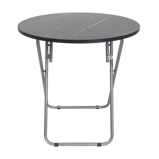 Masa plianta rotunda Zilan, 70x70 cm, inaltime 70 cm, blat MDF, picioare metal vopsite, ZLN6937