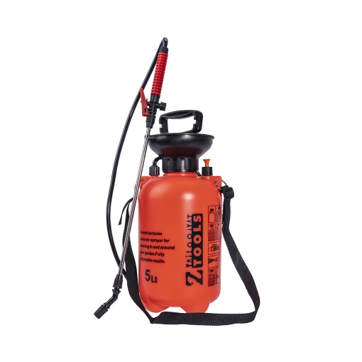 Pompa de stropit Z-tools, 5L, plastic, Rosu/Negru, 19x19x44 cm, 0.8 Kg, ZLN2677