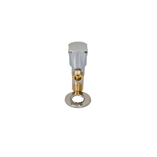 Robinet coltar Zilan 1/2"-1/2" crom, cartus ceramic, maner metalic ergonomic, finisaj crom-lucios, 11x6x5 cm, ZTS8317