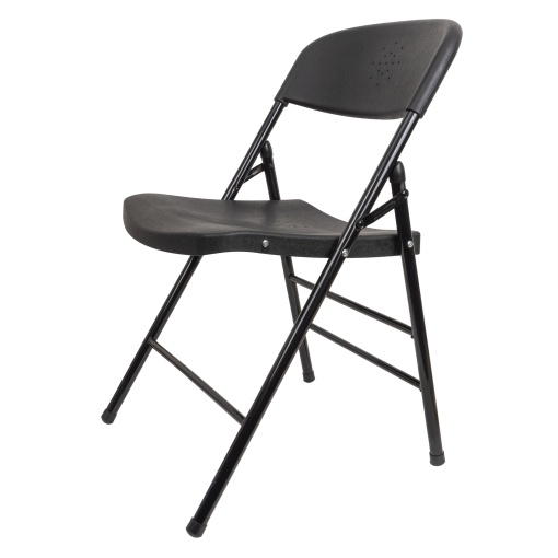 Scaun pliant Z-Tools, plastic, negru, 74cm inaltime totala, 45cm latime totala, 40cm adancime, greutate maxima 150kg, ZTS9165