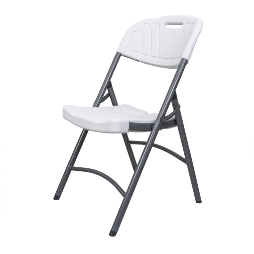 Scaun pliant Zilan, plastic, alb, 86cm inaltime, 46cm latime, 38cm adancime, ZTS8192W