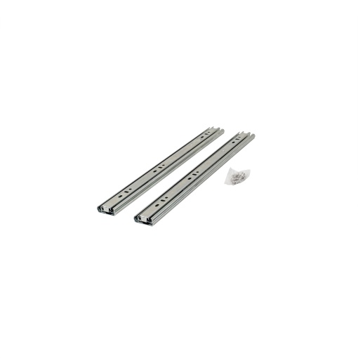 Set 2 glisiere sertar Zilan, 350mm lungime, 35mm latime, argintiu, G35001-350