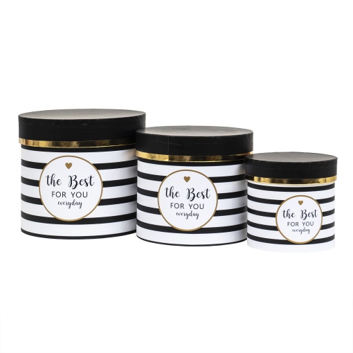 Set cutii cilindrice Zilan, pentru decoratiuni, cadouri, flori, bijuterii, dim 18x18x17 cm + 16x16x15 cm + 12x12x12 cm, CD4415_2