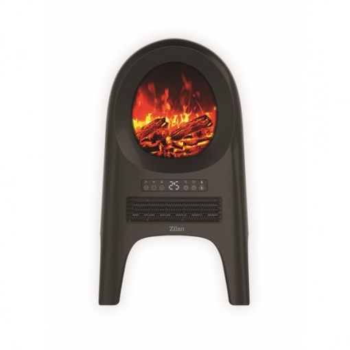 Aeroterma ceramica Zilan, 2000W, temperatura reglabila, protectie la supraincalzire, afisaj LED, 60x34x23 cm, ZLN5664