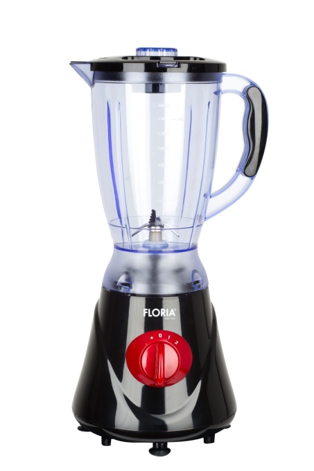 Blender Floria 2 in 1 cu Rasnita, 300W, 1.6L, 2 viteze+Pulse, Negru, ZLN7917-N