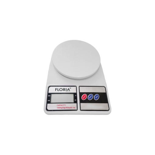 Cantar de bucatarie digital Zilan, maxim 10kg, alb, 15.5x22.5x4 cm, ZLN9075