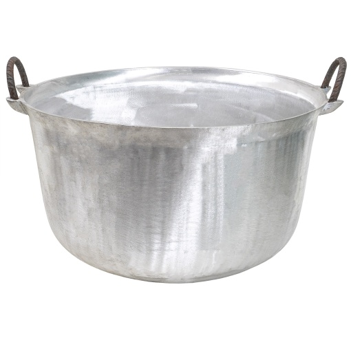 Ceaun aluminiu Zilan, capacitate 70L, fund rotund, cu manere, 60x60x40 cm, EXT10305